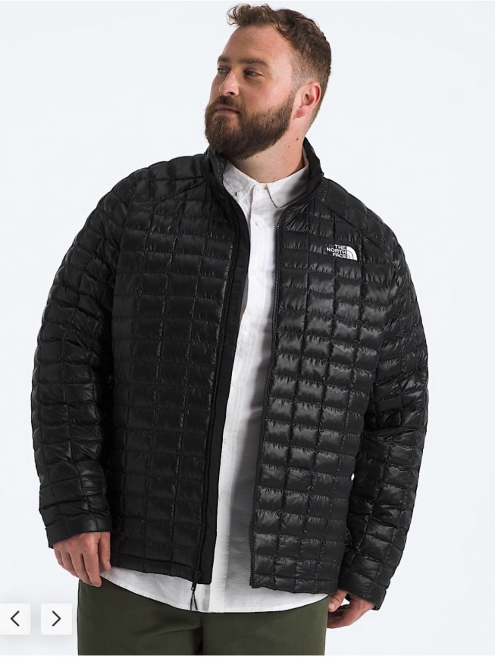 The North Face ThermoBall Eco Jacket Men's Black Quilted Puffer Full Zip Sz XXXL